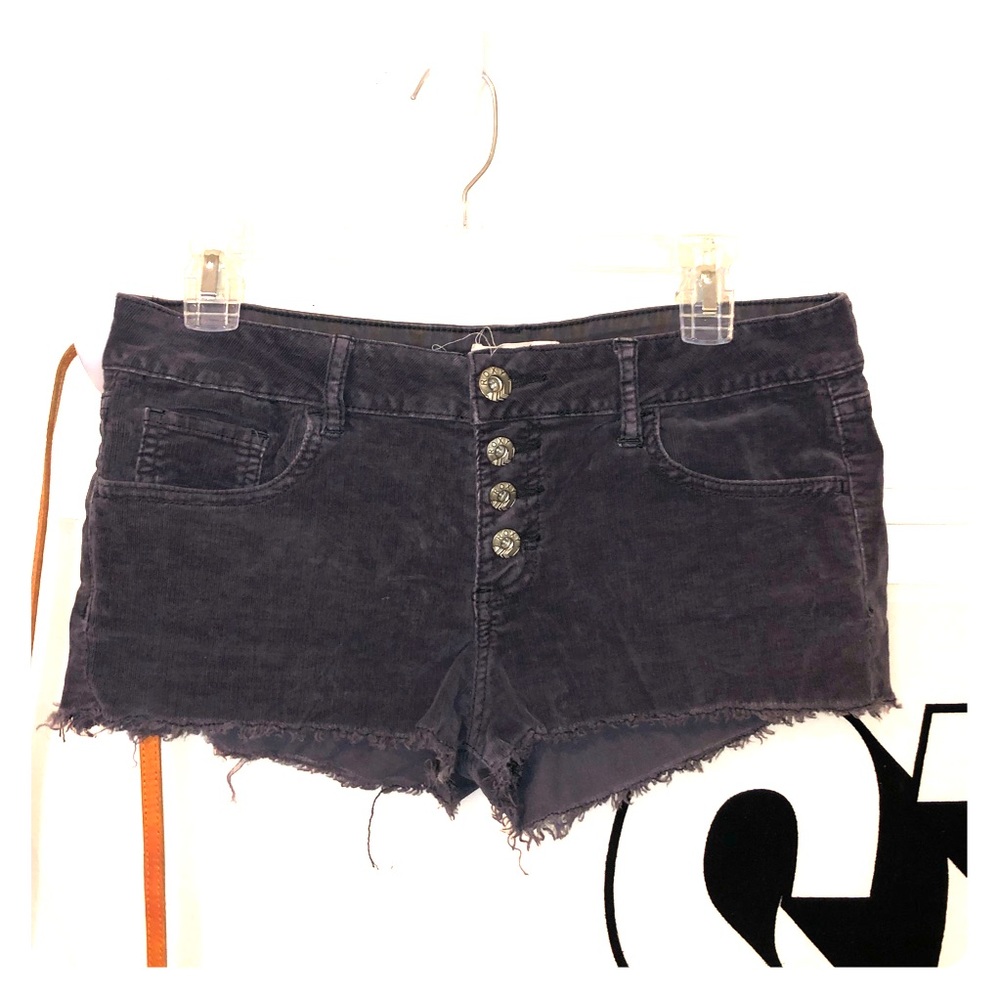 Roxy Grey corduroy cut off shorts!